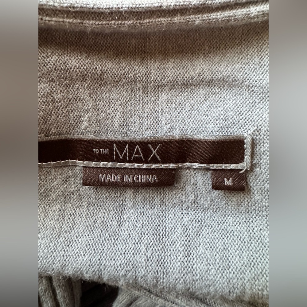 To the Max Gray Ribbed Cardigan Sweater - Picture 3 of 8